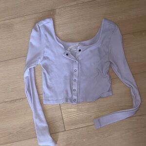 Aeropostale Light Purple Button Down Shirt